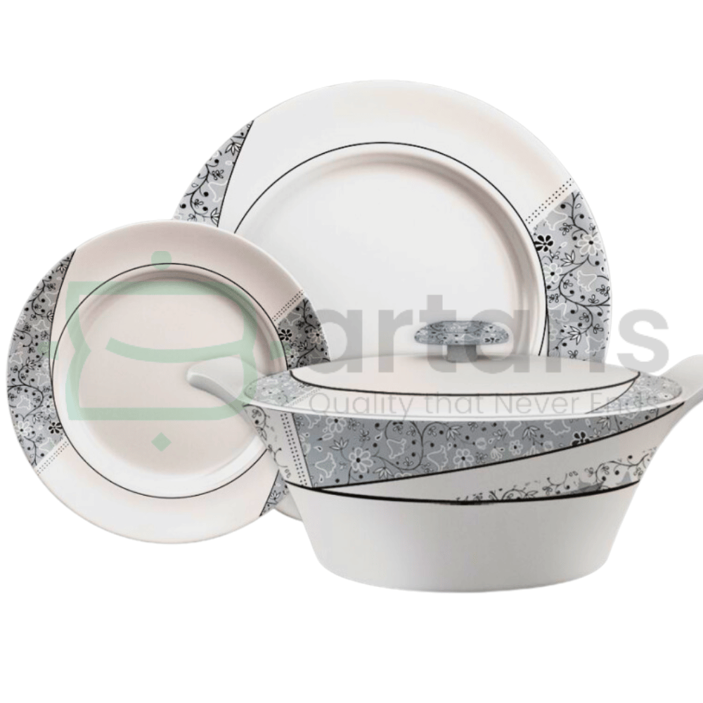 DMW Marvel Lavish 72PCS Premium Double Glaced Melamine Dinnerware Sets.