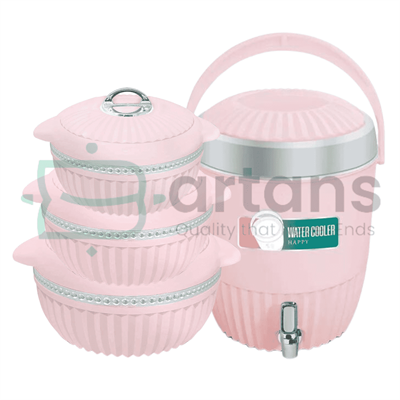  Happy Arizona H-7 Pink 3PCS Hotpots & Cooler Giftsets With Roti Baskets.
