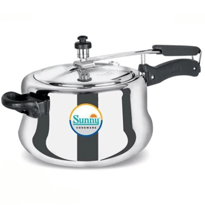  Sunny Indian Hard Anodised Alumunium Indian Style Belly Pressure Cookers.