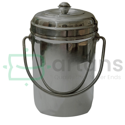 STAINLESS STEEL MILK CAN CANISTER (MEDIUM)