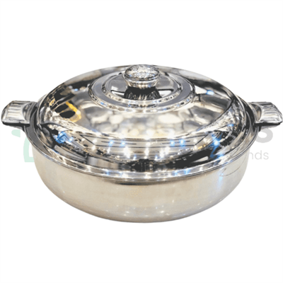 Rex Stainless Steel Mirror Finish Multi Case Jumbo Size Hotpot with Sliding Lock Steel Lids.
