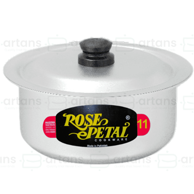 Rosepetal Anodized Alumunium Standard 43CM Casserole (Degchi) with Lids