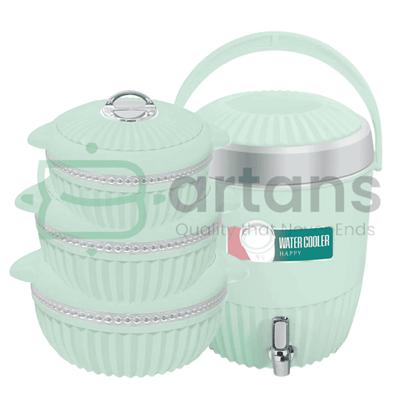  Happy Arizona H-7 Green 3PCS Hotpots & Cooler Giftsets With Roti Baskets.