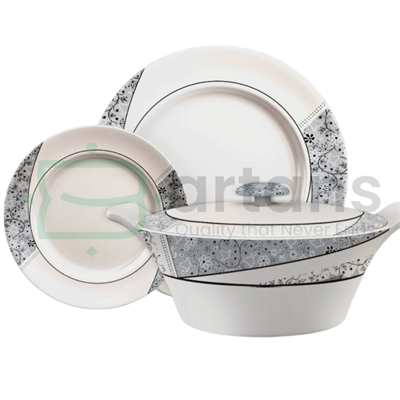 DMW Marvel Lavish 72PCS Premium Double Glaced Melamine Dinnerware Sets.