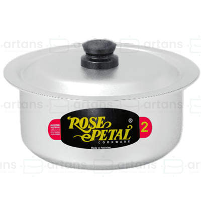 Rosepetal Anodized Alumunium Standard 21CM Casserole (Degchi) with Lids