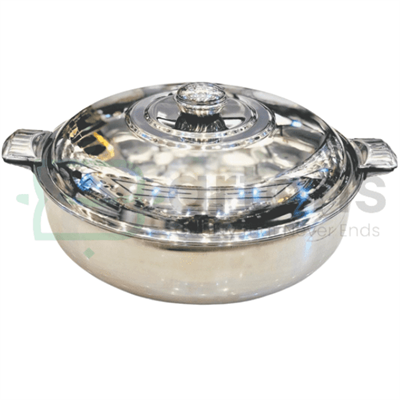 Rex Stainless Steel Mirror Finish Multi Case Large Size Hotpot with Sliding Lock Steel Lids.