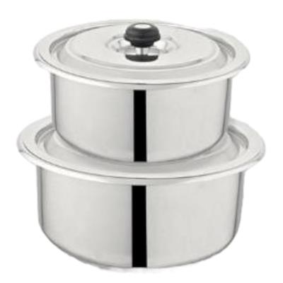 Alpha Plus Stainless Steel Encapsulated Dual Bottom Cookwares Sets 4PCS Cusine With Steel  Lids