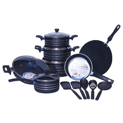 SK GIFT PACK TOURQUISE 17PCS NONSTICK GIFTSETS