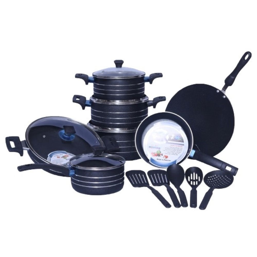 SK GIFT PACK TOURQUISE 17PCS NONSTICK GIFTSETS