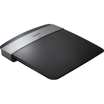 Linksys - Dual-Band Wireless-N Router with 4-Port Ethernet Switch - Black