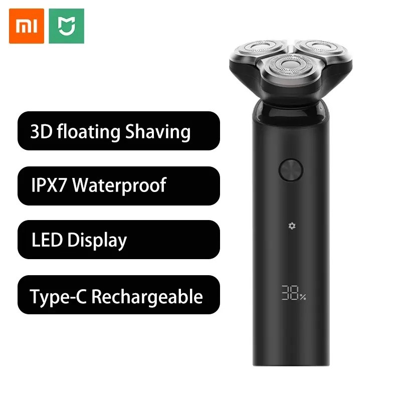 Mi MIJIA S500 LED Display Washable Electric Shaver - Black	