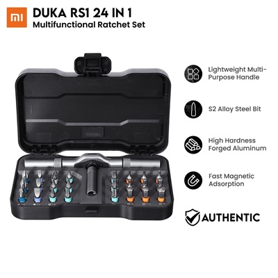 Xiaomi DUKA RS1 24 in 1 Screwdriver Set Ratchet Wrench Screw driver Kit S2 Magnetic Bits Tools Set 