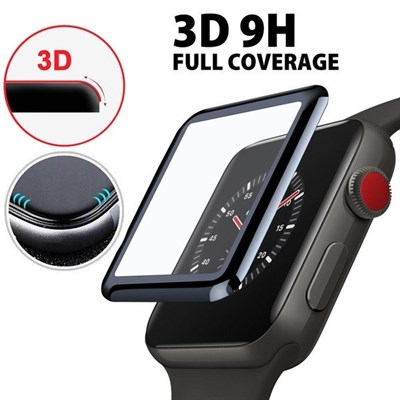 3D Curved Edge HD Tempered Glass for Apple Watch 38mm,40mm,41mm,42mm,44mm,45mm Screen Protector film