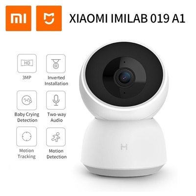 Xiaomi Imilab A1 | IP Camera | Smart IP Camera, PTZ 360°, 3 Mpix, 1440p, CMSXJ19E