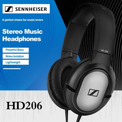 SENNHEISER HD 206 Closed-Back Over Ear Headphones