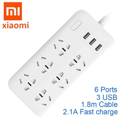 Xiaomi Mi Power Strip 3 USB 6 Sockets