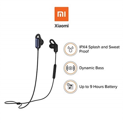 Xiaomi MI In-ear Sports Earphone Bluetooth Earbuds Youth Edition - Black