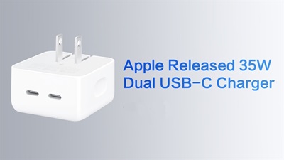 Apple 35W Dual USB-C Port Compact Power Adapter