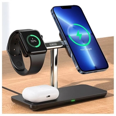 DUZZONA W6 3-IN-1 MAGNETIC WIRELESS CHARGING STAND - 15W