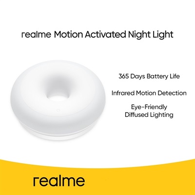 Realme Motion Activated Night Light With 365 Days Battery Life Set