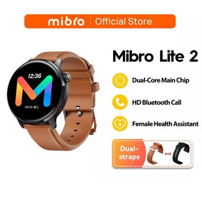 Mibro Lite 2 Smart watch Global Version HD Bluetooth Calling 1.3Inch AMOLED Screen
