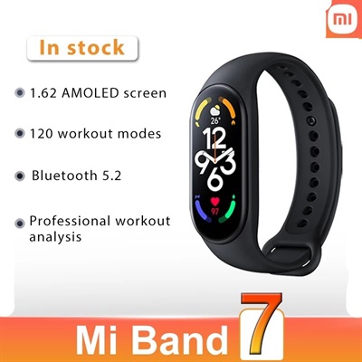 Xiaomi Mi Band 7 AMOLED Display |Fitness Tracker |Blood Oxygen Monitoring |SpO2 Monitoring –Black
