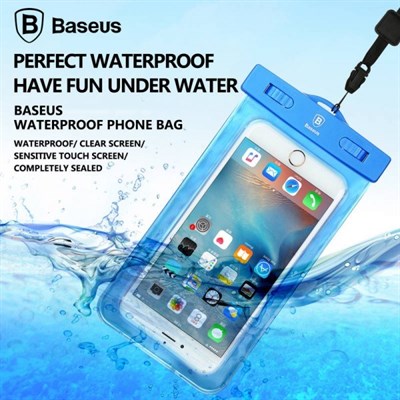 Baseus 5.5 inch Universal Phone Waterproof Case Pouch Bag for IPHONE X 8 7 6 6s Plus Samsung S6 S7 E