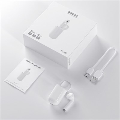 DACOM Mini Wireless Earphone Single Bluetooth 5.0 Headset Touch Control Hands Free Earbud