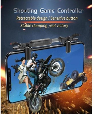 Rock Retractable Shooting Game Controller Gaming Trigger For PUBG