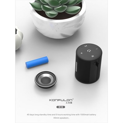 Konfulon k16 TWS Mobile Phone BluetoothV 4.2 Mini Speaker  Connect Two Phone Same Time