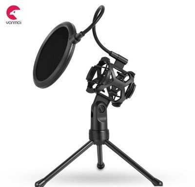 Yanmai Custom Microphone Stand with Pop Filter HR121-PS2 (No Microphone Only Stand)