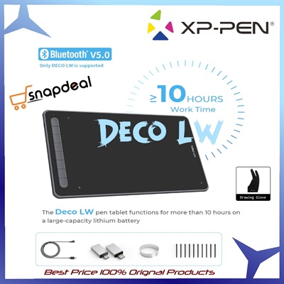 XP-Pen Deco LW Creative Pen Tablet for Artists - Black