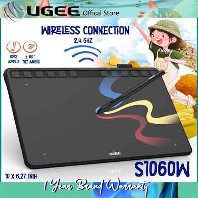 UGEE S1060W Wireless Graphic Drawing Tablet