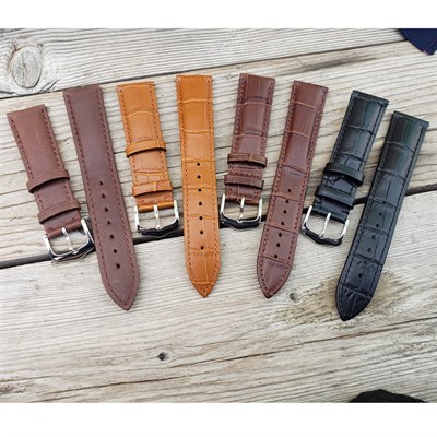 22mm Width Universal Genuine Leather Watch Band Strap For Galaxy Watch 46mm And All Other 22mm Width