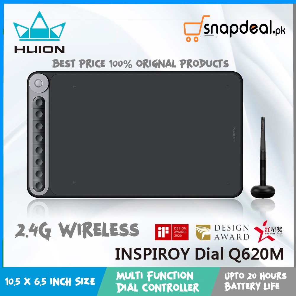 Huionl Inspiroy Dial Q620M Graphic Drawing Tablet