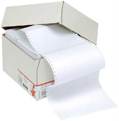 5 Star Listing Paper 1-Part 60gsm 11inchx368mm Ruled [2000 Sheets]