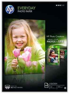 HP Everyday Photo paper - Glossy photo paper - A4 (210 x 297 mm) 200 g/m2 - 100 sheet(s)