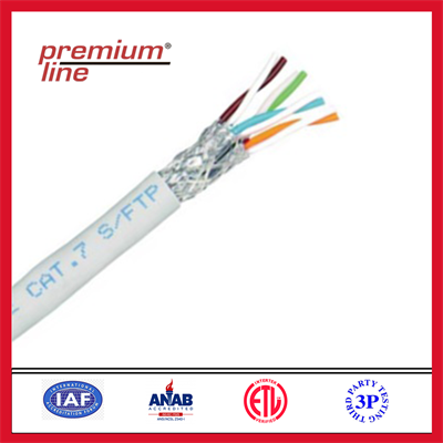 Premium Line Category 7 S/FTP Installation Cable| 1000MHz | LSOH Grey | 500m/reel