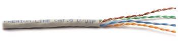 Premium-Line Copper Cable Cat6 Cable 4Pair U/UTP | 23 AWG | 305 meter roll