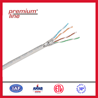 Premium-Line Installation Cable Cat. 6A S/FTP  | 500m Reel, LSOH | Grey 600MHz