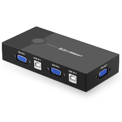 UGREEN 2-Port USB KVM Switch Box ABS Case