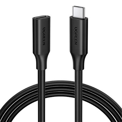 UGREEN USB-C/M to USB C/F GEN2 5A Extension Cable (Black)-1 Meter