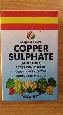Copper sulfate    250 gm