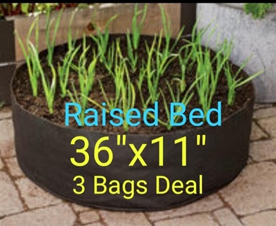 Fabric Raised Bed 36" X11" one bags Deal 