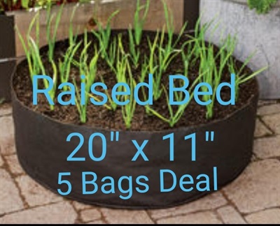  Raised Bed 20 inches x 11 Inches  5 bags Deal 
