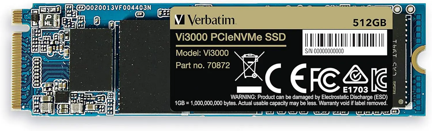 VERBATIM Vi3000 512GB NVME SSD Price in Pakistan