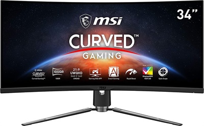 MSI MPG ARTYMIS 343CQR 1000R Curvature 165Hz Gaming Monitor
