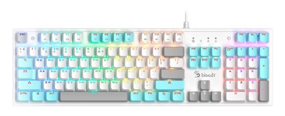 A4tech Bloody S510N Mechanical Switch RGB Gaming Keyboard (Icy White)