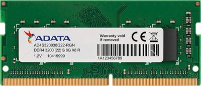 ADATA 8GB DDR4 3200MHz SO-DIMM Ram