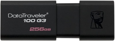 Kingston 256GB DataTraveler 100 G3 USB 3.0 Flash Drive (DT100G3/256GB)